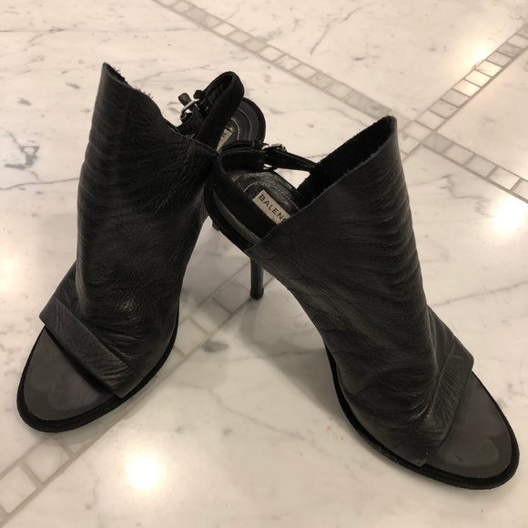 balenciaga black heels
